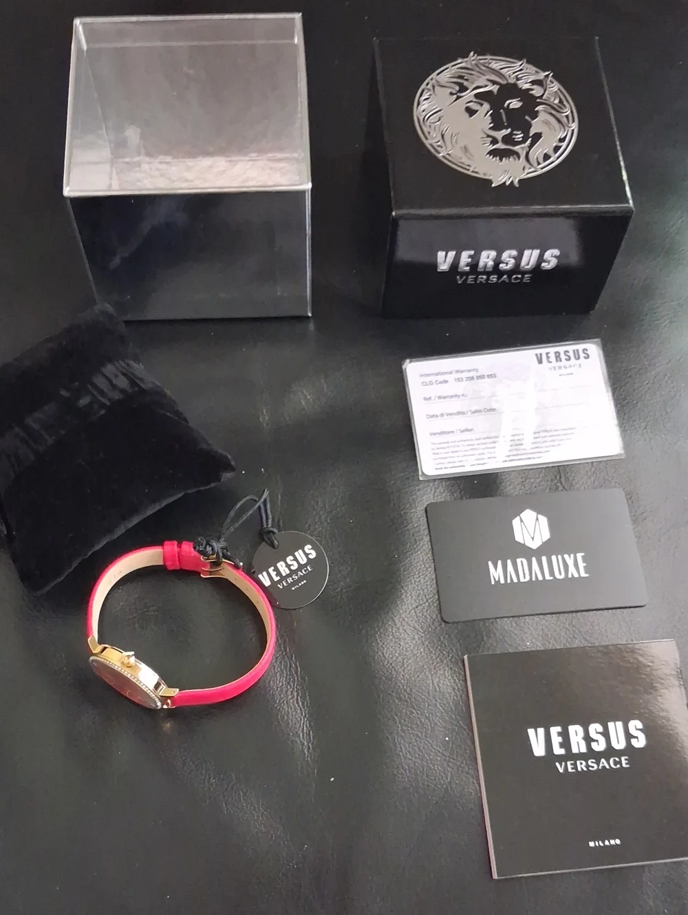 Versus Versace Red and Gold Women's Watch with Matching Strap
